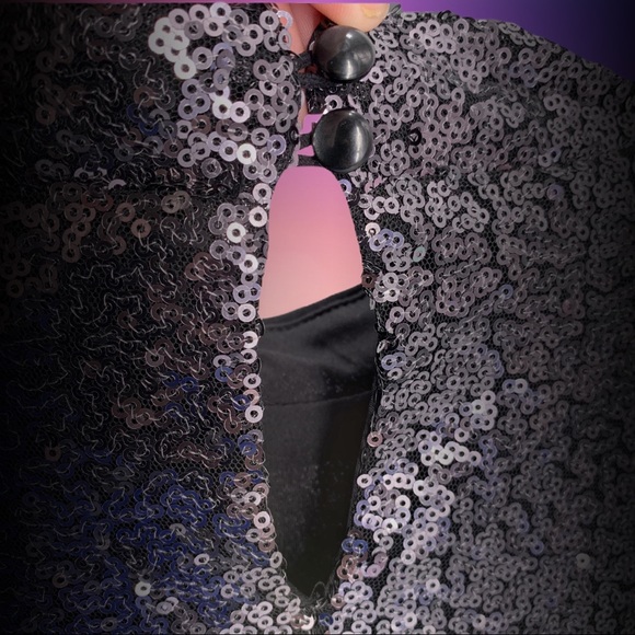 LANE BRYANT SEQUENCE PEWTER PARTY BLOUSE 18W - Picture 5 of 11